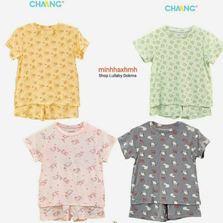 Bộ cộc tay hoạ tiết chaang cho bé trai/bé gái