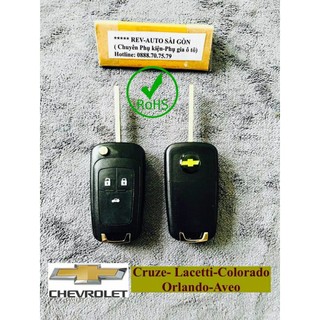 [chevrolet] Vỏ chìa khóa ô tô Chevrolet 2,3 nút bấm-Cruze,Lacetti,Orlando,Colorado(Quà tặng)
