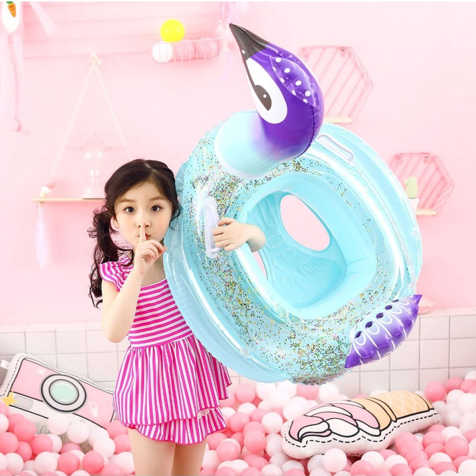 Phao Bơi Trẻ Em Có Đế Ngồi Và Tay Cầm Phao Thiên Nga Phao Cho Bé Phao Bơi Cho Bé