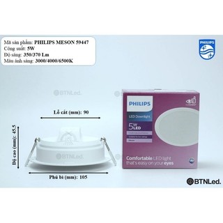 Đèn LED PHILIPS Âm Trần MESON G3 (594xx)
