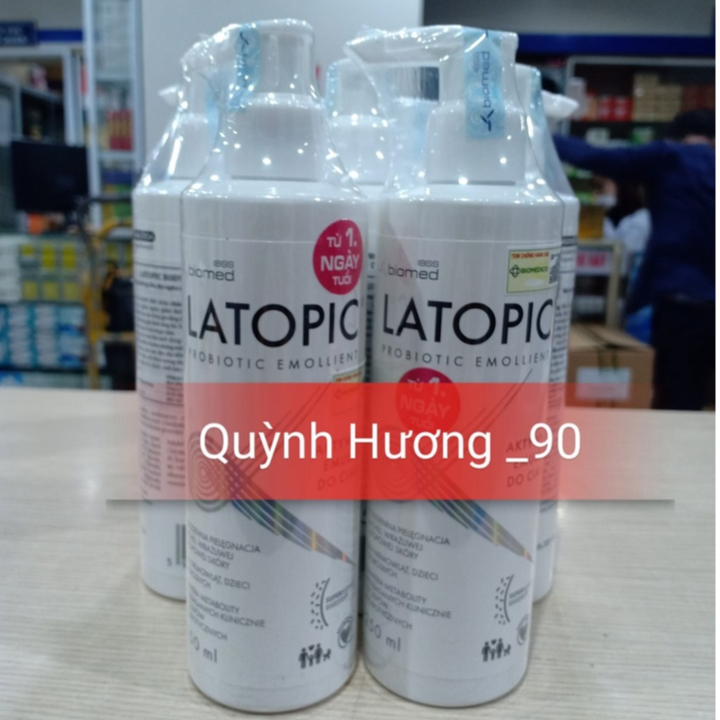 Nhũ tương LATOPIC BODY EMULSION 250ml dưỡng ẩm,dịu ngứa cho trẻ từ 1 ngày tuổi