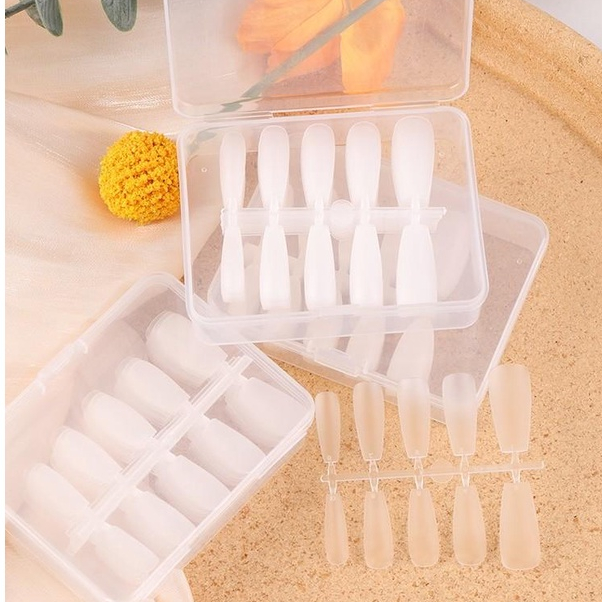Móng Úp Làm Nailbox Size Chuẩn Cao Cấp Chuyên Dụng | Móng Nhám Mỏng Không Cong