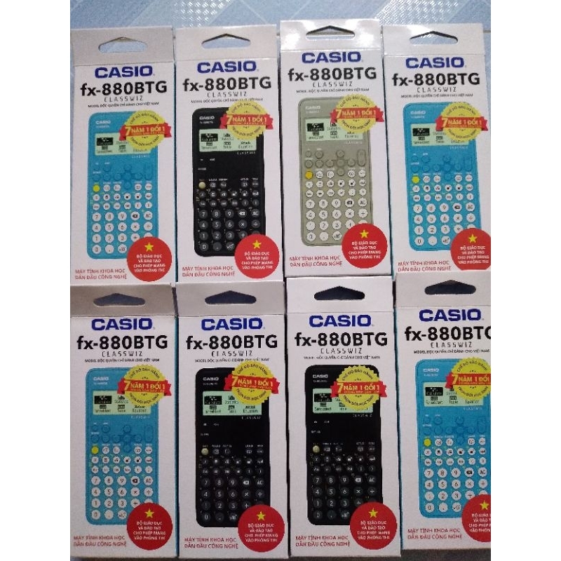 Máy tính Ca.s.i0 FX 880 B,T,G máy tính Ca.s.io 880 B.T.G máy tính học sinh có hỗ trợ tiếng Việt, đầy