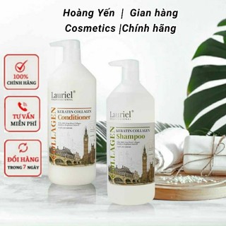 Cặp dầu gội xả huyết yến lauriel 1000ml × 2