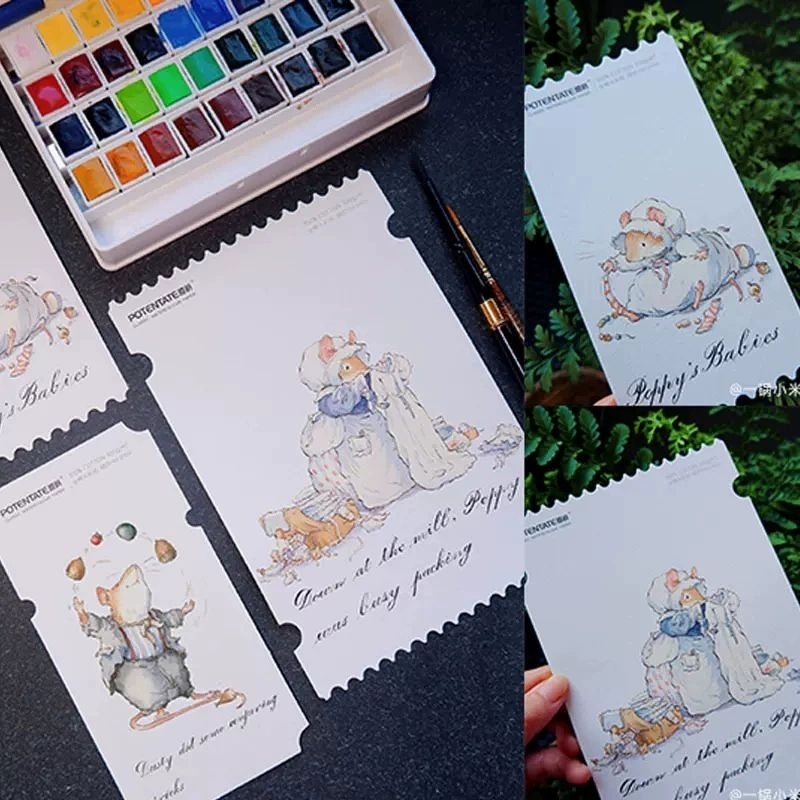 Giấy vẽ White Postcard