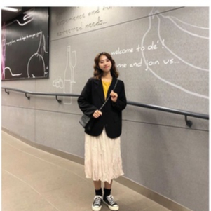 Áo blazer size XXS XS form nhỏ hai màu đen nâu tây kiểu dáng Hàn Quốc cho nàng 1m43