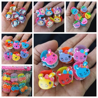 Túi 6 kẹp tóc nhí hình dễ thương màu ngẫu nhiên(cỡ nhí)