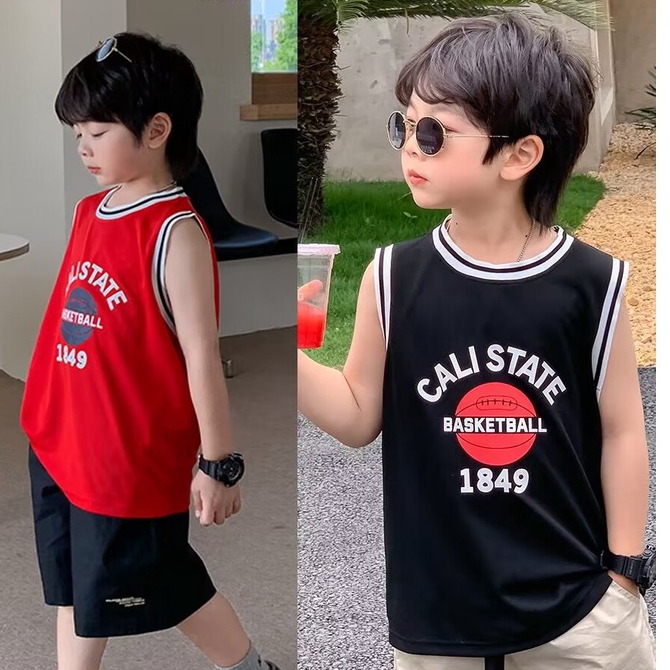 Áo ba lỗ bóng rổ 1849 cho bé trai siêu cute B75-21295