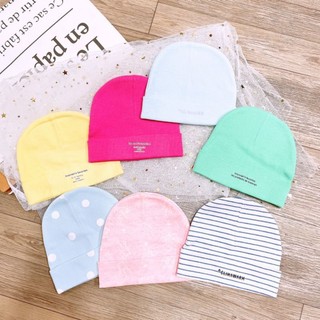 Nón Cotton mềm mịn co dãn Cho Bé Sơ Sinh 0-3 tháng tuổi