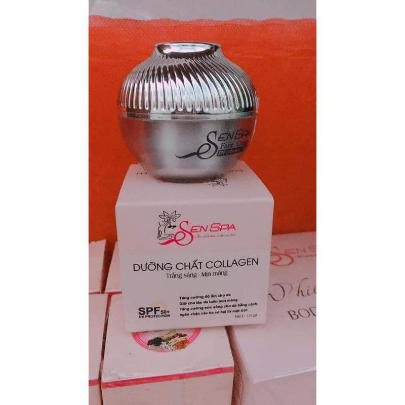 Kem face collagen sen spa