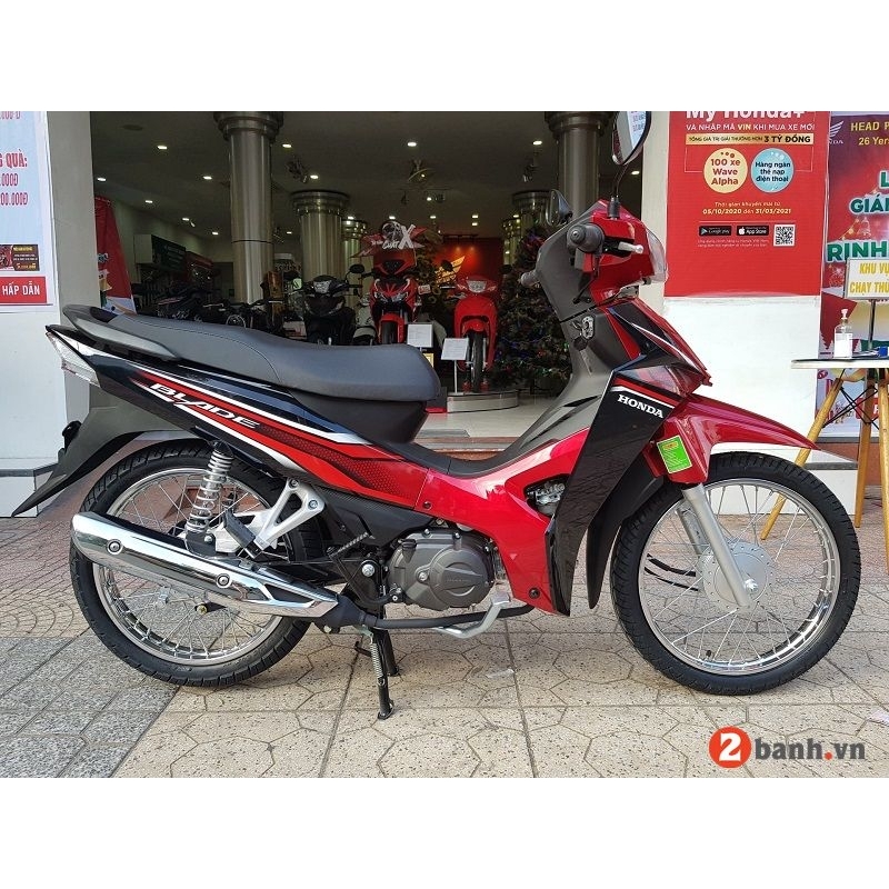 Tem Rời Honda Wave Blade 110 Đỏ Đen 2021