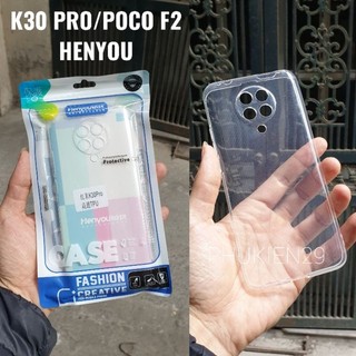 [Xiaomi Redmi K30/K30 Pro/ Poco X2/F2 Pro] Ốp lưng silicon dẻo trong suốt có bọc cam cao cấp Henyou