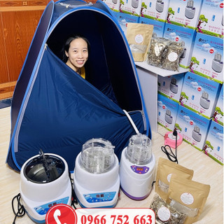 Combo Lều Xông Hơi Tự Bung Cao Cấp Và Nồi Xông Hơi Bằng Điện