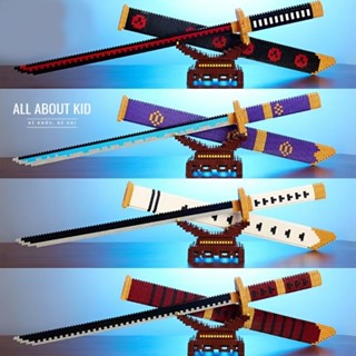Lắp ráp mô hình bộ Kiếm Zoro One Piece (kèm bao kiếm) cỡ lớn 70 cm, trưng bày siêu đẹp