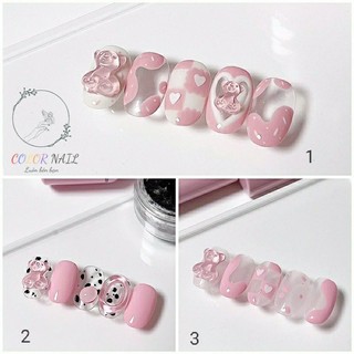 Nail box - Móng up thiết kế : 3 mẫu gấu dễ thương