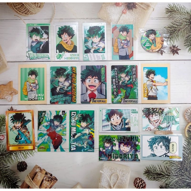 [chú cá Vàng màu Tím] [Hàng sẵn] Card Metal, Snap, Pola, Clear card, Sticker Izuku Midoriya - MHA/My