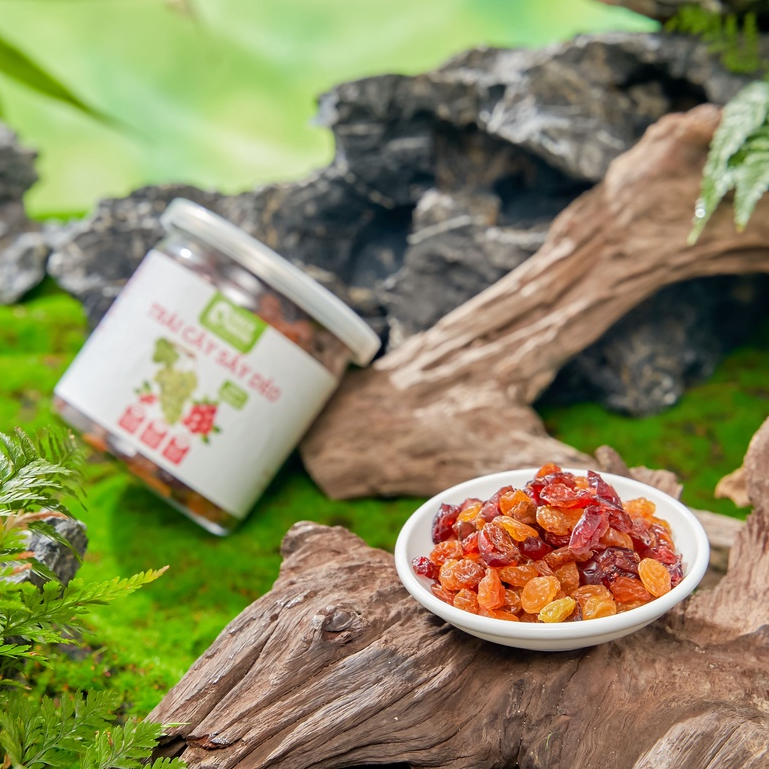 Trái cây sấy dẻo ăn liền Baker Baking (Nho và Nam việt quất), tốt cho người ăn kiêng, eatlean, ăn vặt healthy, ăn chay