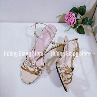 Giày cao gót quai bóng ánh kim gót nhọn 7 phân thời trang