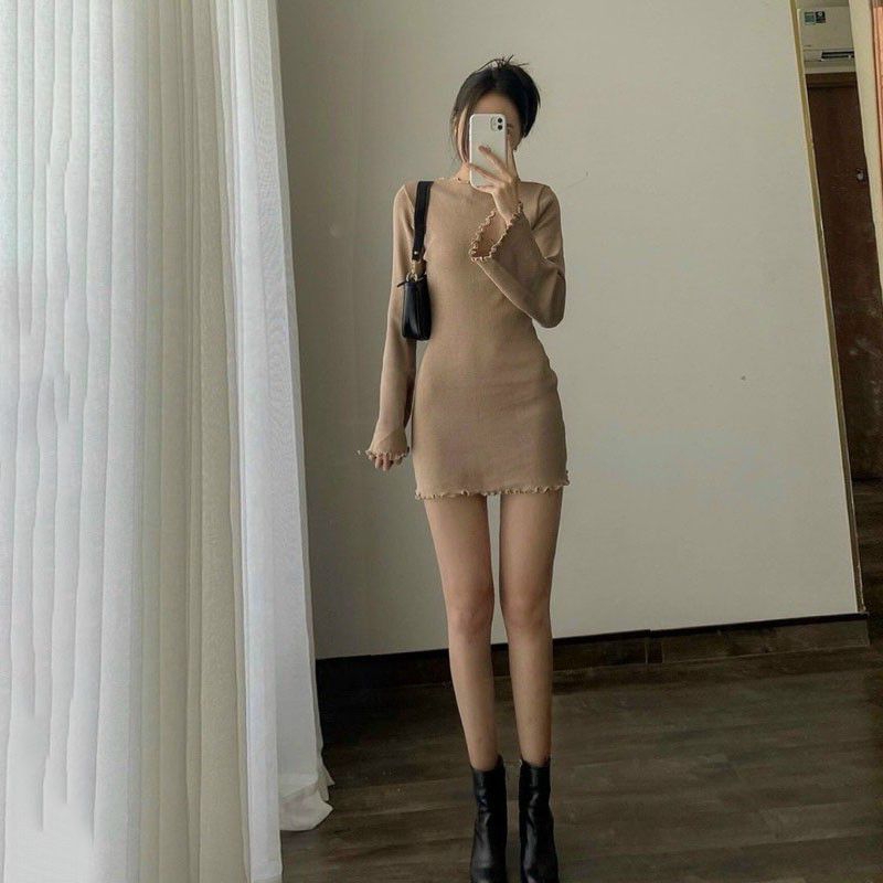 Đầm Body, Đầm Dài Tay Ống Loe, Ôm Body Sexy