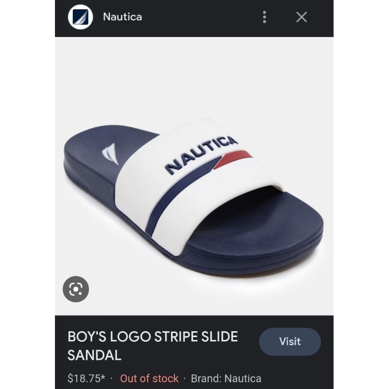Dép quai ngang Nautica VNXK dép sandal cao su đế đúc bản rộng siêu mềm xuất khẩu dư xịn