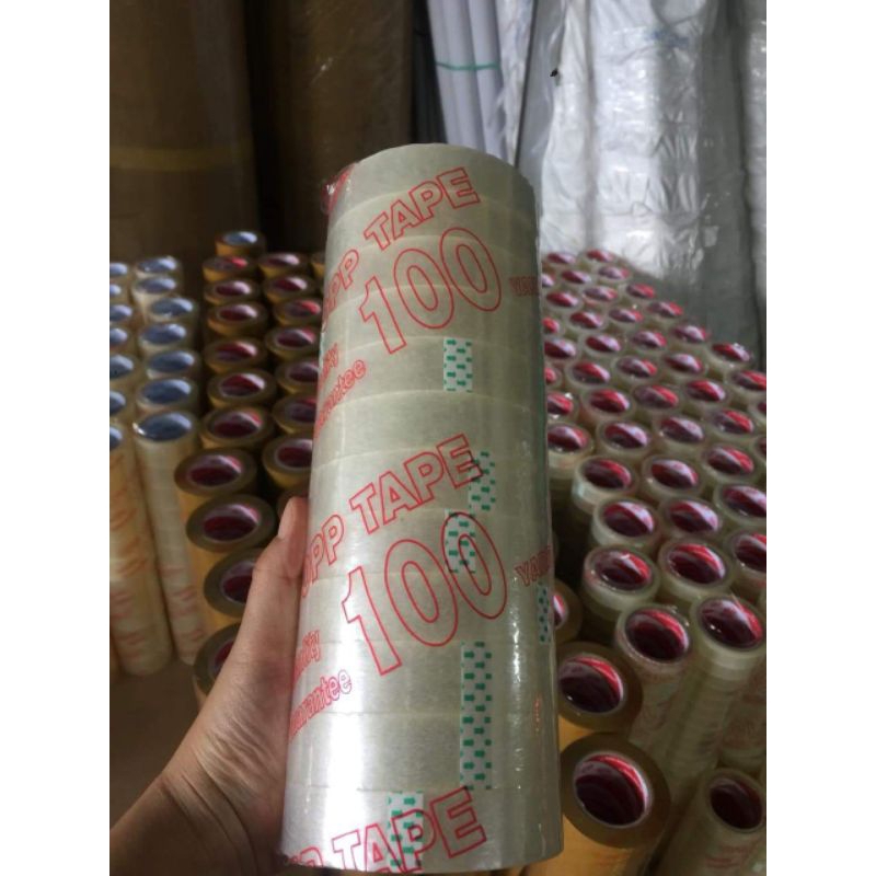 Băng Keo TRONG OPP, ĐỤC Cuộn 100 YARD [Lẻ 1 Cuộn]