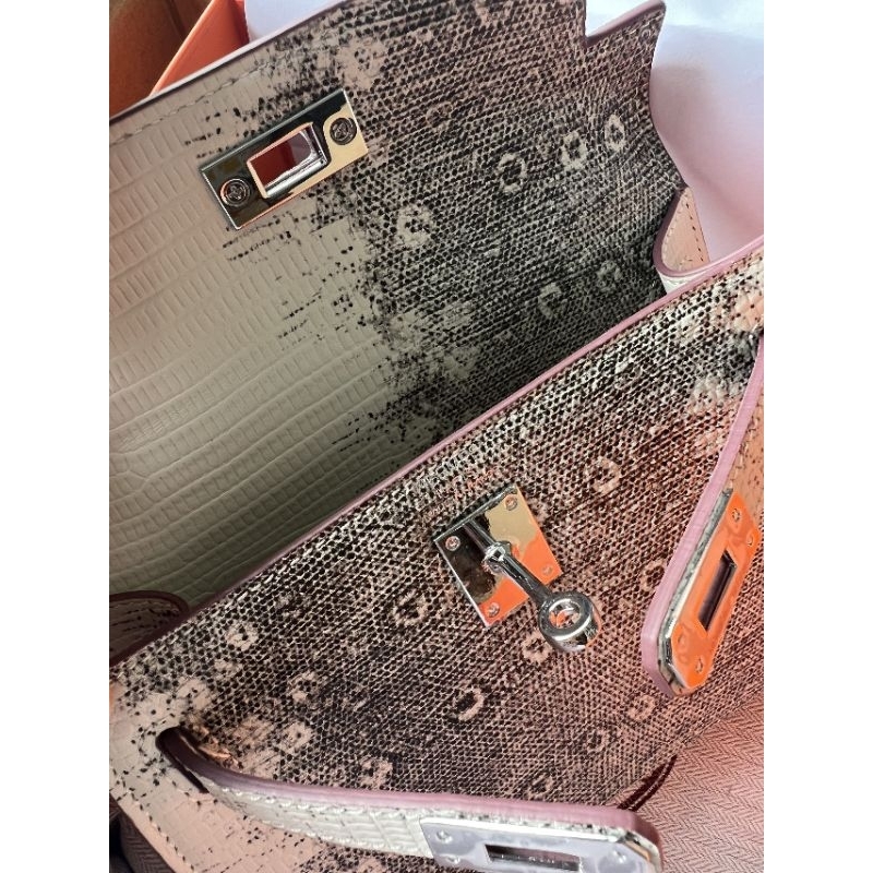 Túi H.m kelly mini dập da rắn