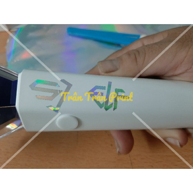 Decal lightstick super junior hologram