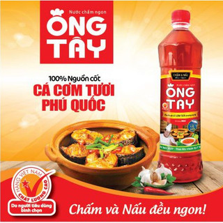 Nước chấm Ông tây 900ml - Nước mắm cá cơm tươi Phú Quốc.