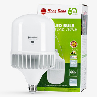 Đèn led búp trụ nhôm đúc 60w, 80w rạng đông