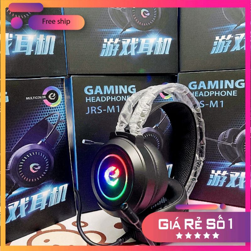 Tai nghe gamming chuyên game JRS-M1 led RGB cổng usb