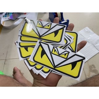 Decal mắt fendy size lớn dán đầu xe máy