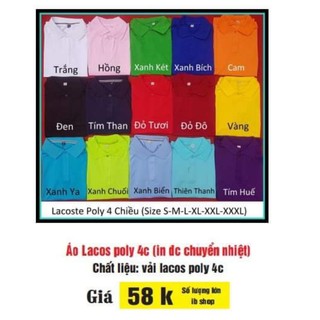 Sỉ phôi Áo Polo 55k