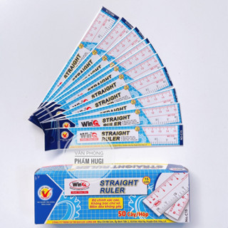  Combo 2 4 10 Cây Thước Kẻ Dẻo WinQ 15cm – Loại Tốt Dẻo Bền Vạch Chia Rõ Dành Cho Học Sinh 