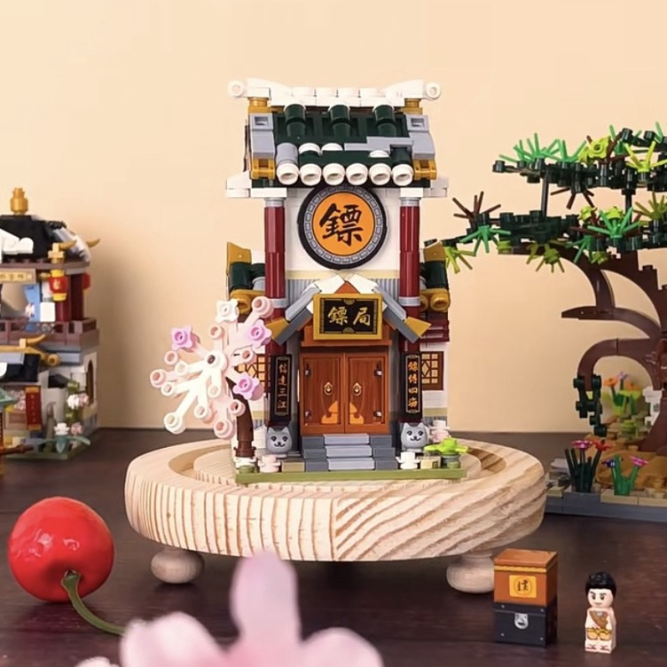 Đồ chơi lắp ráp LOZ mô hình Cửa hàng đường phố- Tiêu cục 1741