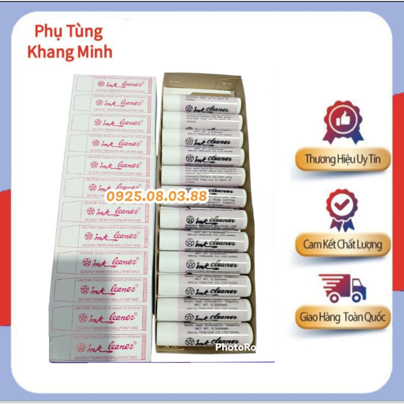 Hộp 12 Thỏi Son Tẩy Bẩn, Tẩy Mực Trên Vải