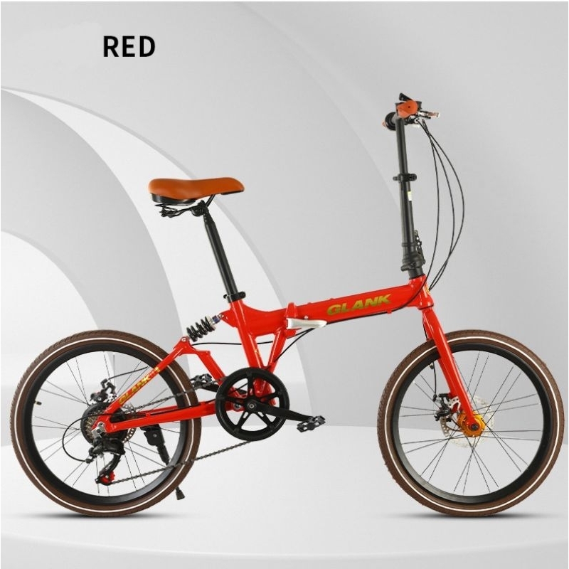 Xe đạp gấp gọn Glank 22 inch khung hợp kim nhôm nhẹ, tiện lợi