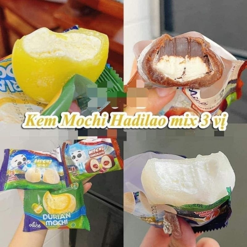 KEM MOCHI HADILAO mix 4 vị thùng 40 cái