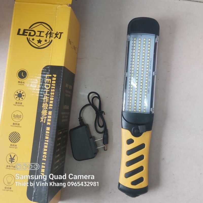 Đèn led soi gầm, đèn led 108 bóng soi gầm có móc nam châm dính