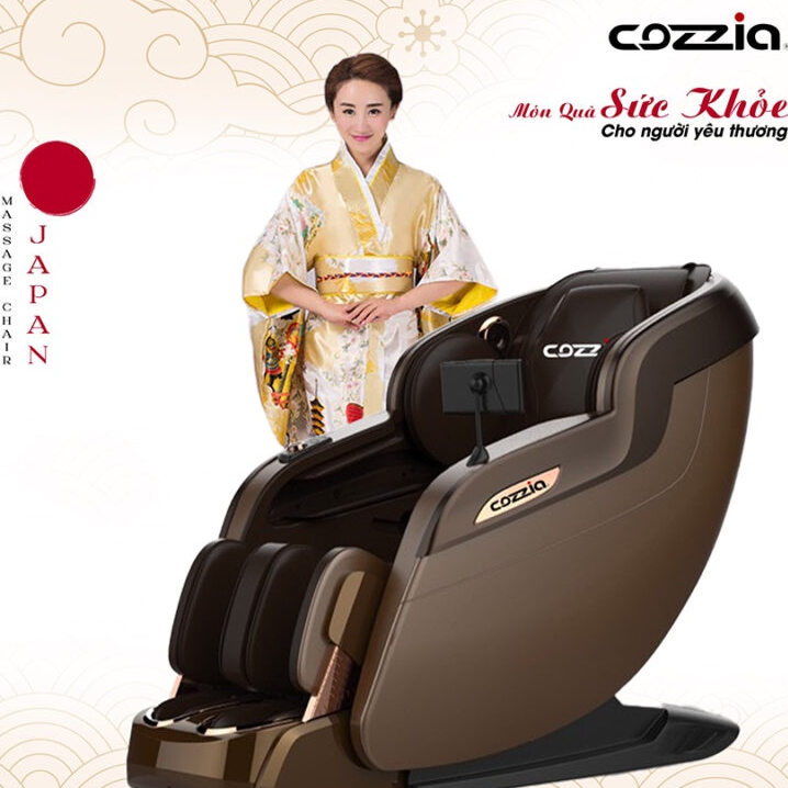 Ghế Massage toàn thân COZZIA X-199 công nghệ 5D thông minh 116 túi khí trải khắp toàn thân công ghệ nhật bản