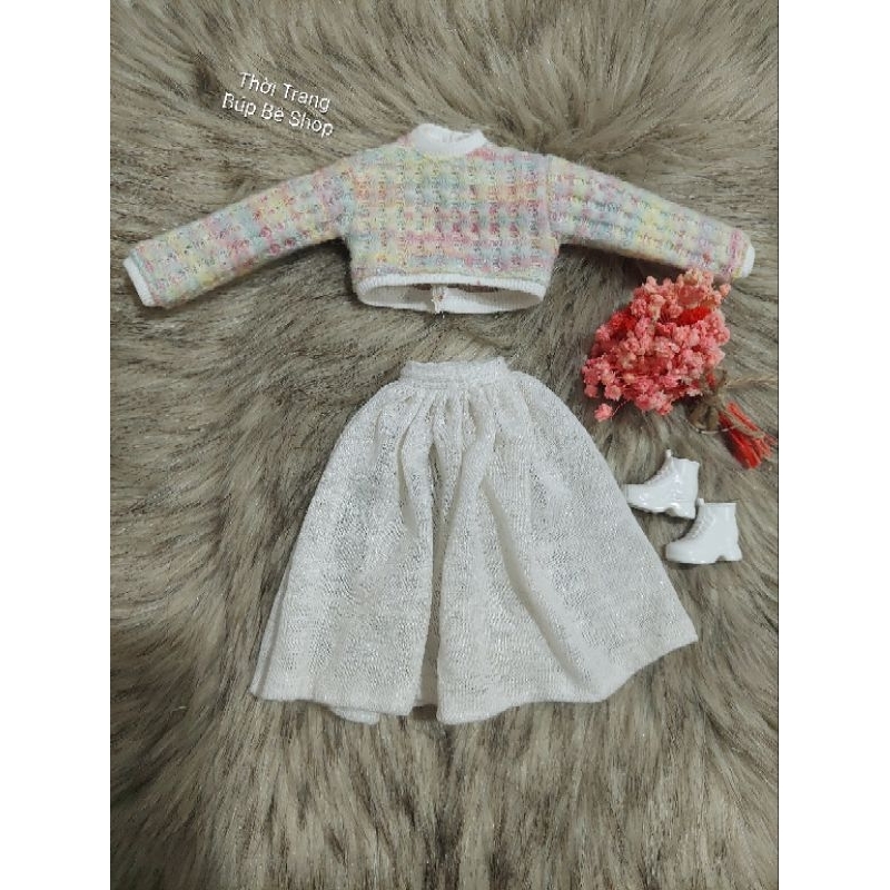 Đầm xinh cho búp bê, shop có size barbie.xinyi.blythe.1/8.holala..