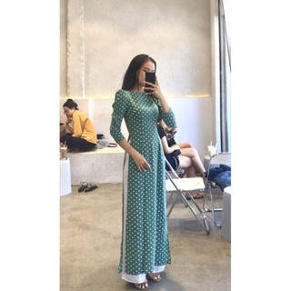 Áo Dài Chấm Bi Hottrend