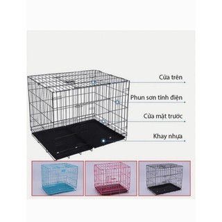 Lồng sơn tĩnh điện cho chó mèo