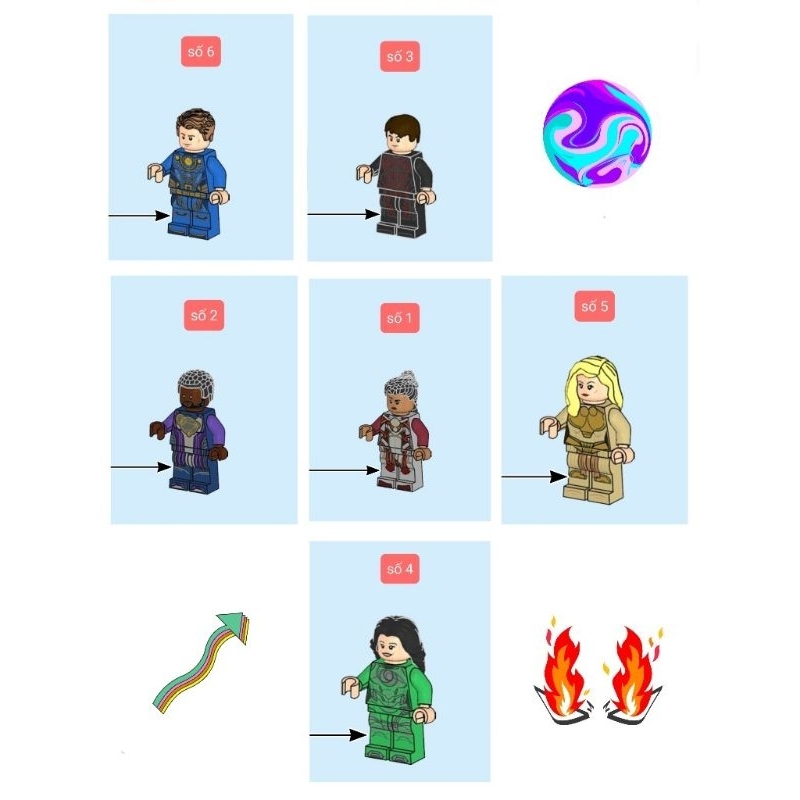 Xếp hình lego nhân vật set 76156