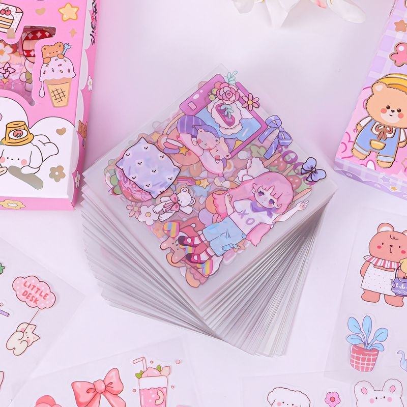 HÌNH DÁN STICKER TRANG TRÍ TRONG SUỐT SET GỒM 5~7 HÌNH/TẤM