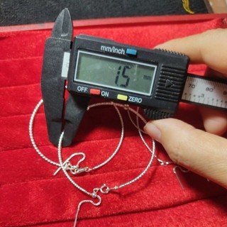 vòng tay bạc xỏ đá lu thống (không đá)