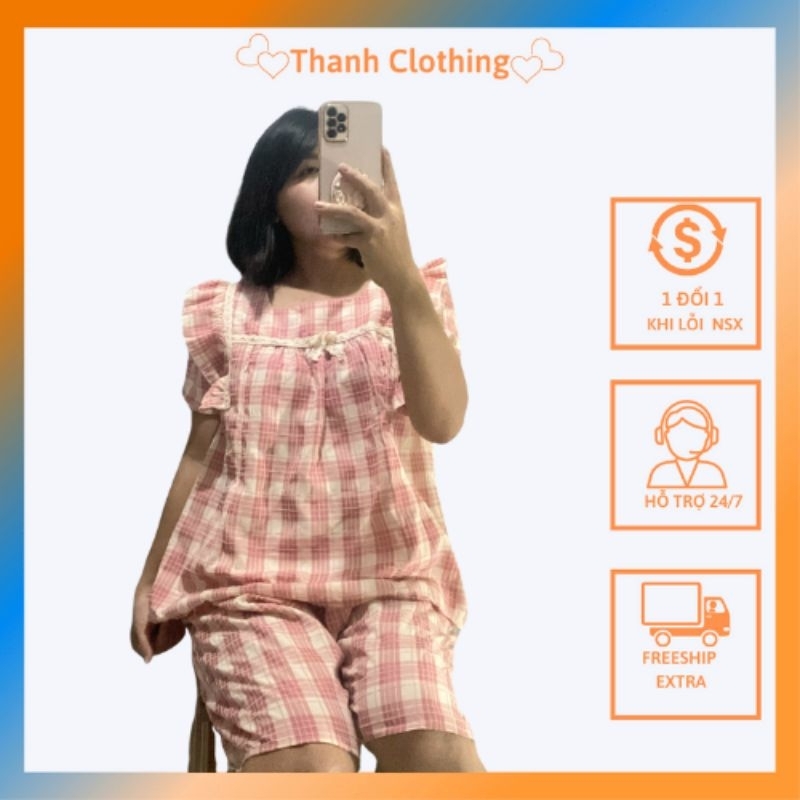 Bộ Bầu Lửng, Bộ Bầu Mặc Nhà, Bộ Bầu Chất Vải Mềm Mát Giá Rẻ, Thời Trang Freesize từ 45 đến 70kg