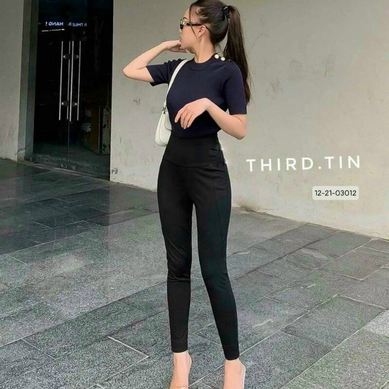 Quần Legging Parada có túi sịn xò chất umi hàn L1