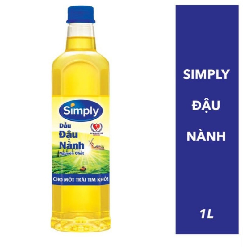 Dầu ăn  Simply đậu nành 1L