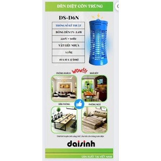 Đèn diệt muỗi Đại Sinh DS - D6N( mẫu mới)