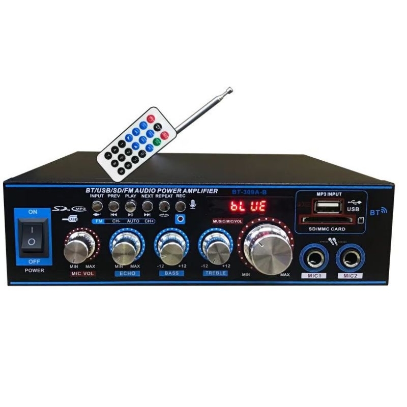 Amply karaoke BT-309A.Có chức năng ghi âm. Hát hay. Nghe nhạc. Hàng chính hãng.